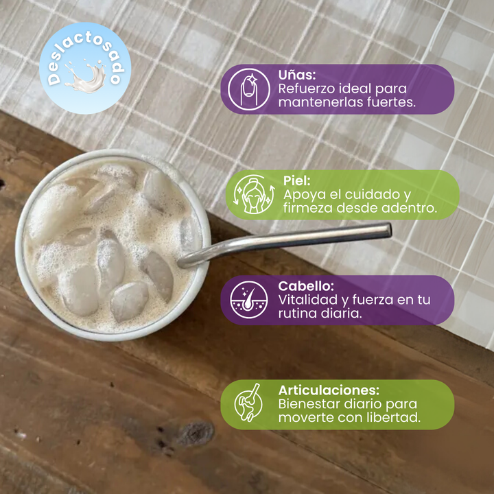 Batido Vitaliah D-LAC Deslactosado con Colágeno Marino - 800 g - Vitaliah Stevia -Alimentos saludables