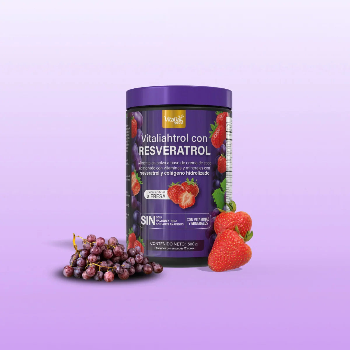 Batido con Resveratrol x500 g - Vitaliah Stevia -Alimentos saludables