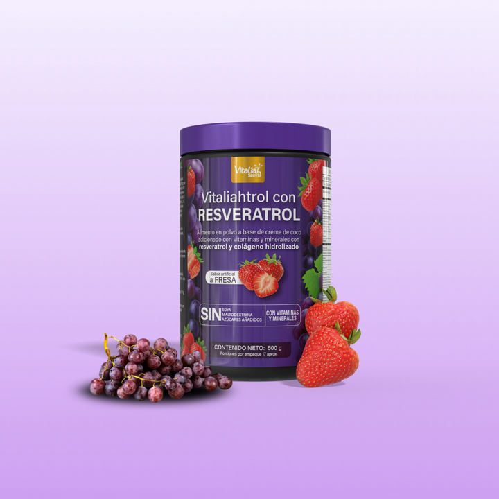 Batido con Resveratrol x500 g - Vitaliah Stevia -Alimentos saludables