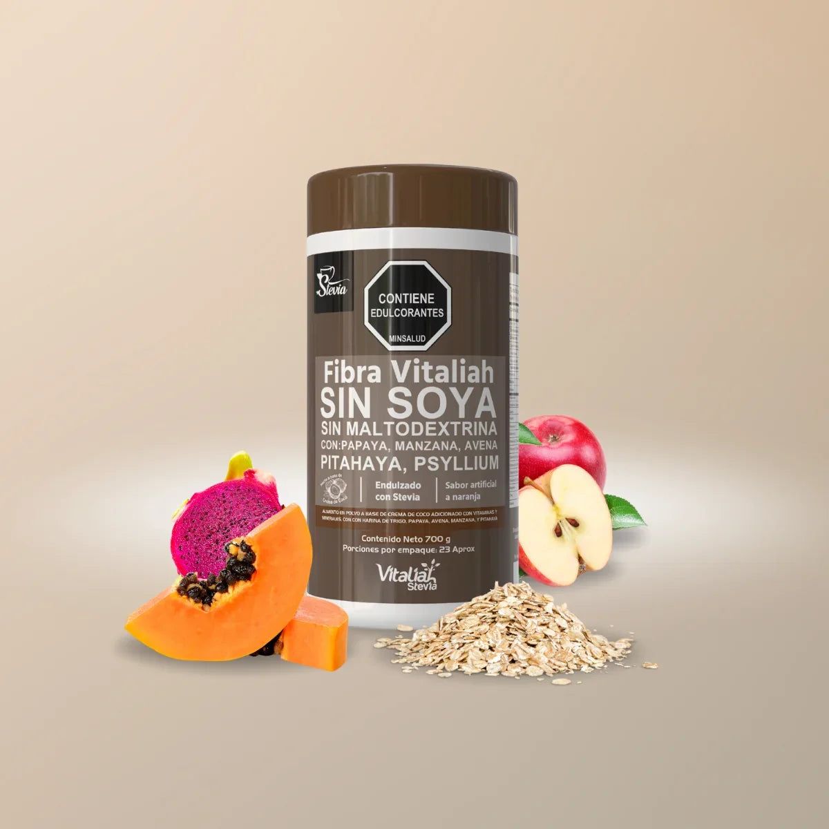 Fibra Vitaliah 700 g - Vitaliah Stevia -Alimentos saludables