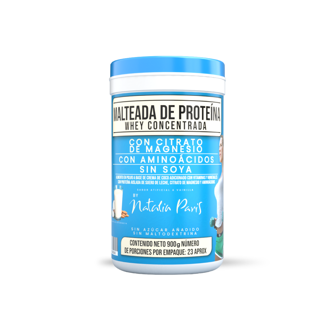Malteada de Proteína Whey Concentrada by Natalia Paris 900 g