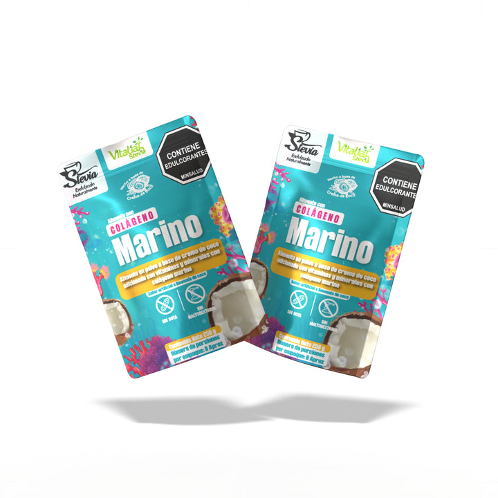 Batido Colágeno Marino Doypack - 250g - Vitaliah Stevia -Alimentos saludables