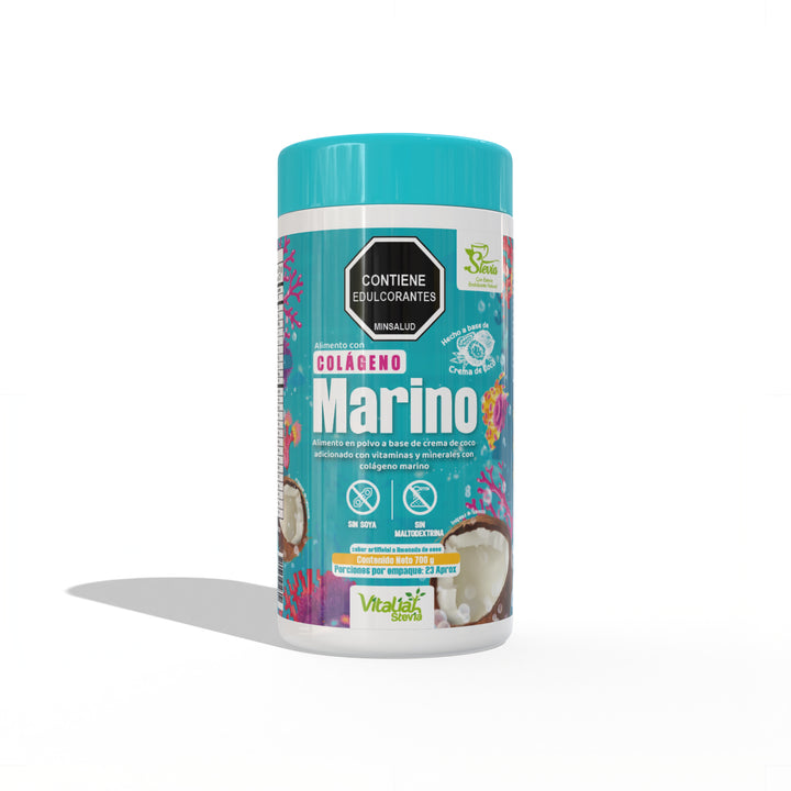 Promoción Batidos Colágenos X3 - Colágeno Marino, Vainilla, Fresa - 700 g - Vitaliah Stevia -Alimentos saludables