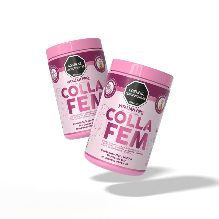 Batido Colla Fem | Colágeno para Mujeres - 1020 g - Vitaliah Stevia -Alimentos saludables