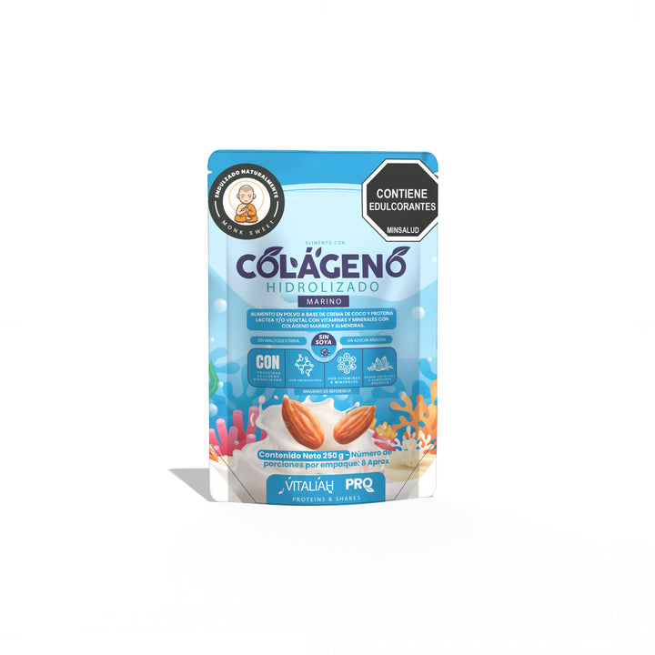 Vitaliah Pro Batido - Colágeno Marino Doypack - 250 g - Vitaliah Stevia -Alimentos saludables