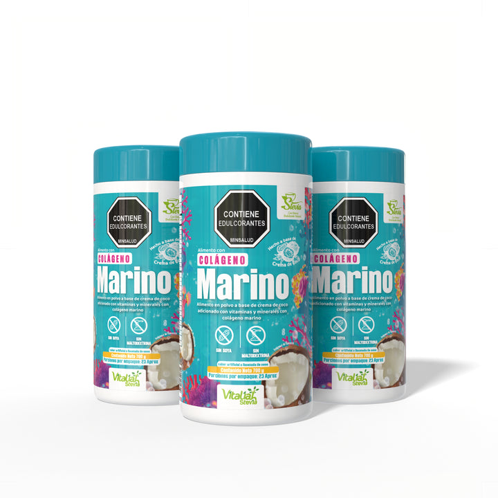 Batido Colágeno Hidrolizado Origen Marino - 700 g - Vitaliah Stevia -Alimentos saludables