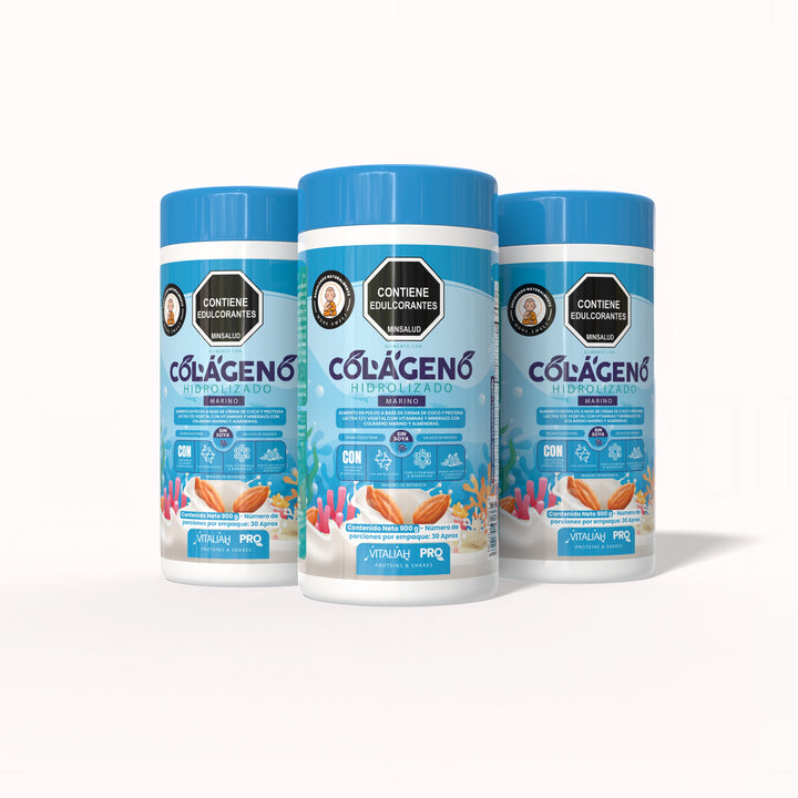 Vitaliah Pro - Colágeno Marino con leche de Almendras - 900 G - Vitaliah Stevia -Alimentos saludables