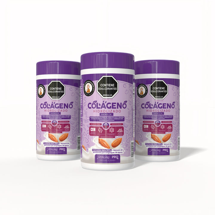 Vitaliah Pro - Colágeno Hidrolizado Vainilla con leche de Almendras - 900G - Vitaliah Stevia -Alimentos saludables
