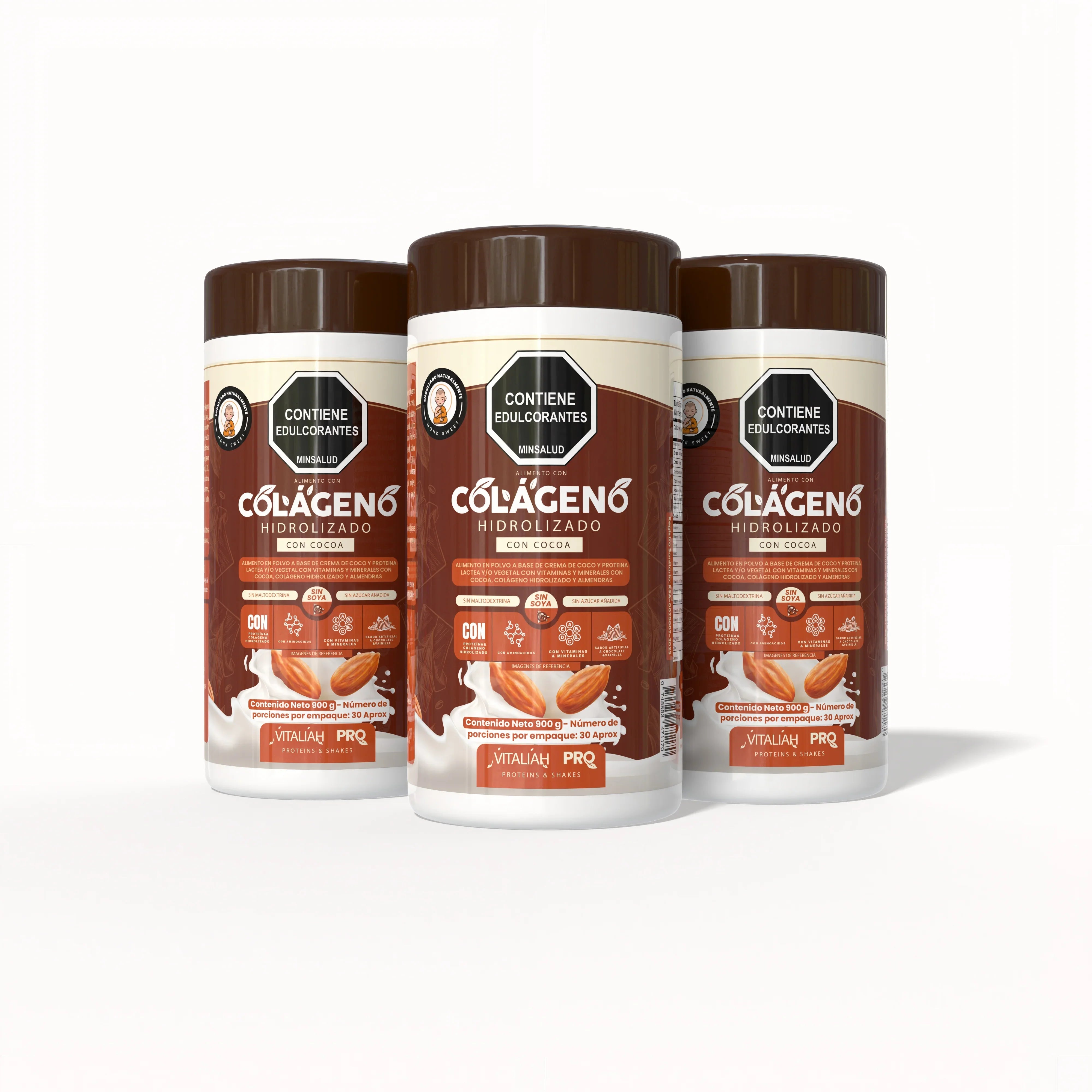 Vitaliah Pro - Colágeno Hidrolizado de Chocolate - 900g - Vitaliah Stevia -Alimentos saludables