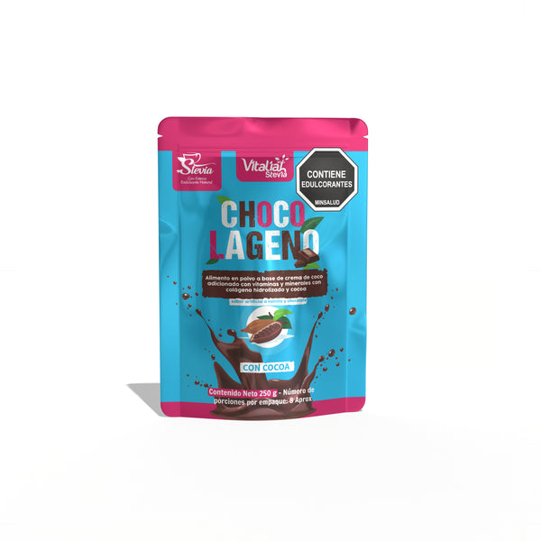 Batido Colágeno Chocolágeno Doypack - 250 g - Vitaliah Stevia -Alimentos saludables