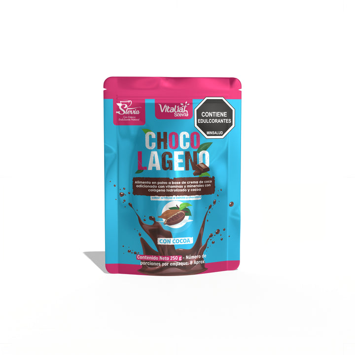 Batido Colágeno Chocolágeno Doypack - 250 g - Vitaliah Stevia -Alimentos saludables