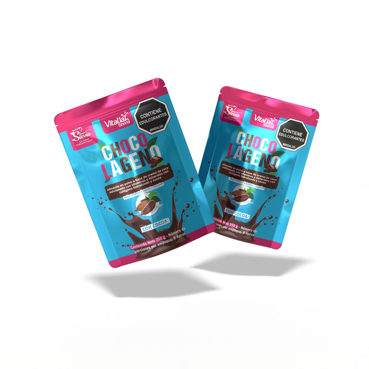 Batido Colágeno Chocolágeno Doypack - 250 g - Vitaliah Stevia -Alimentos saludables