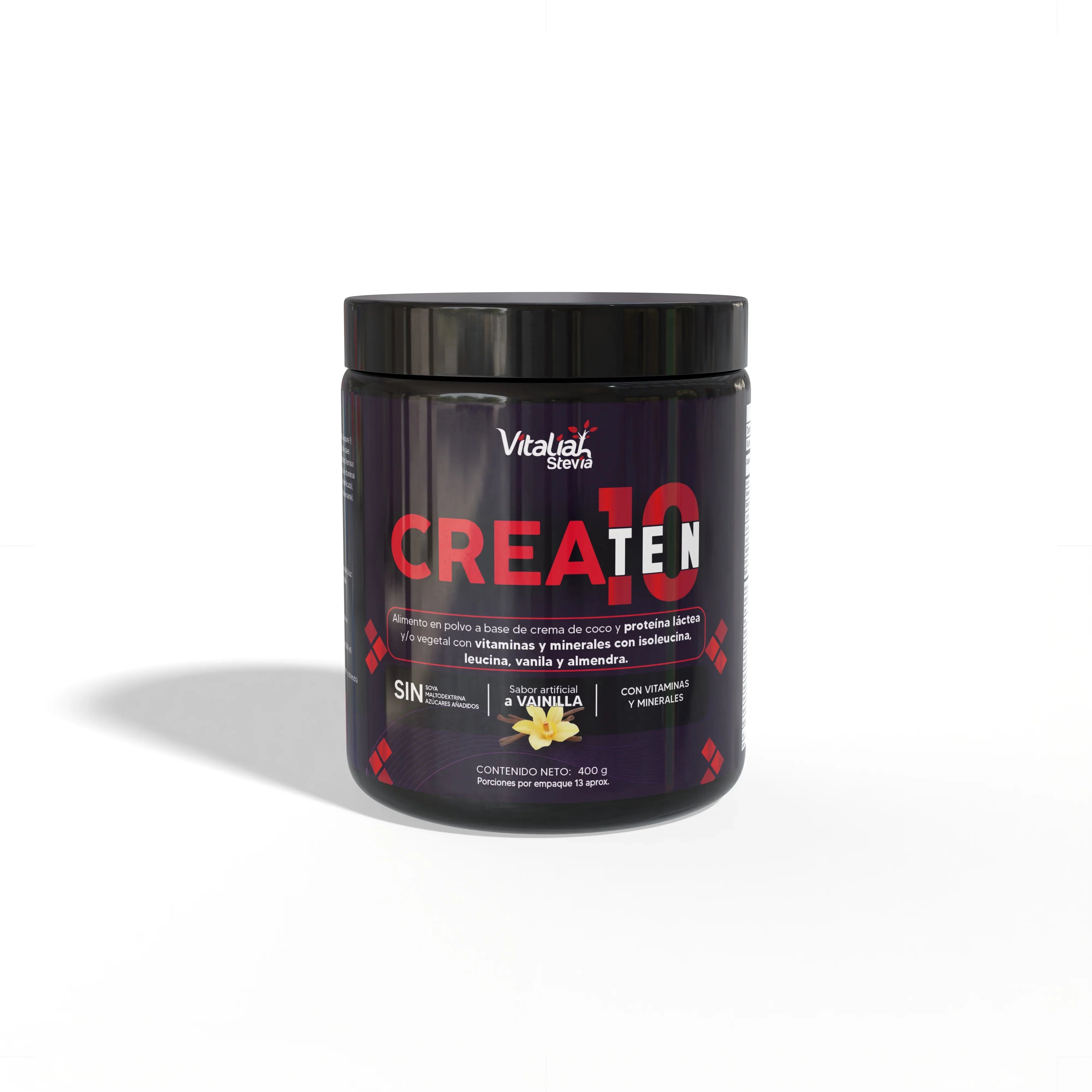 Batido Crea 10 - Creatina x400 g - Vitaliah Stevia -Alimentos saludables