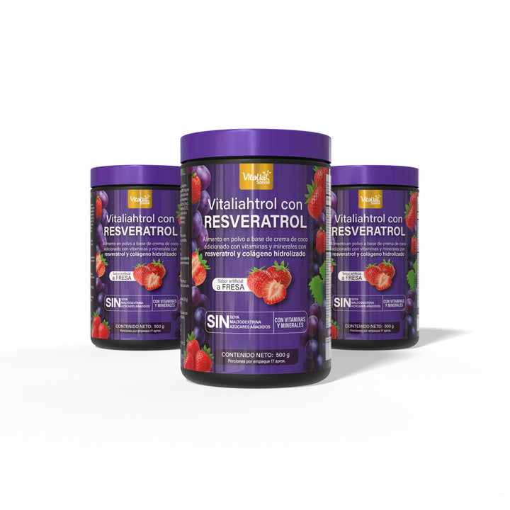 Batido con Resveratrol x500 g - Vitaliah Stevia -Alimentos saludables