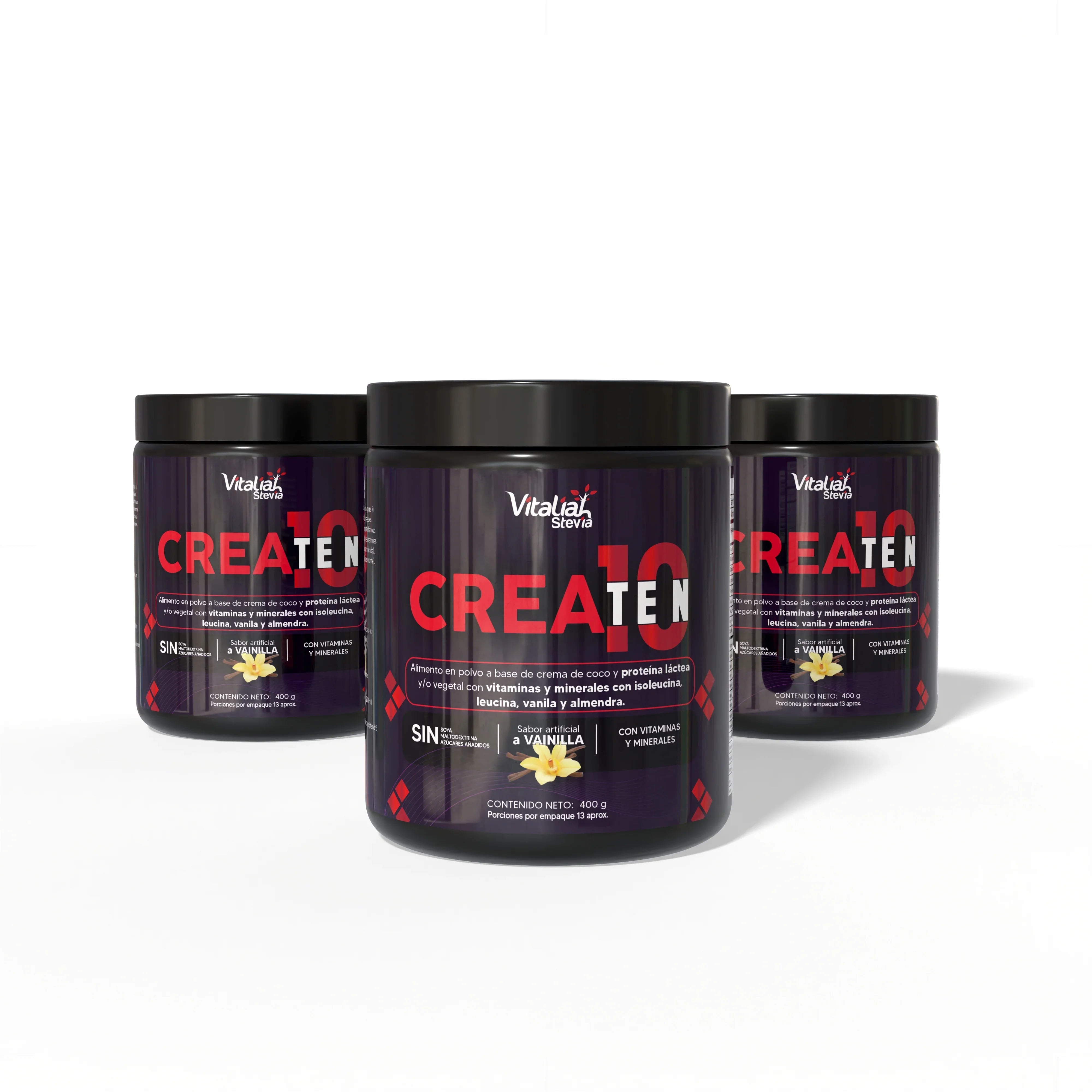 Batido Crea 10 - Creatina x400 g - Vitaliah Stevia -Alimentos saludables