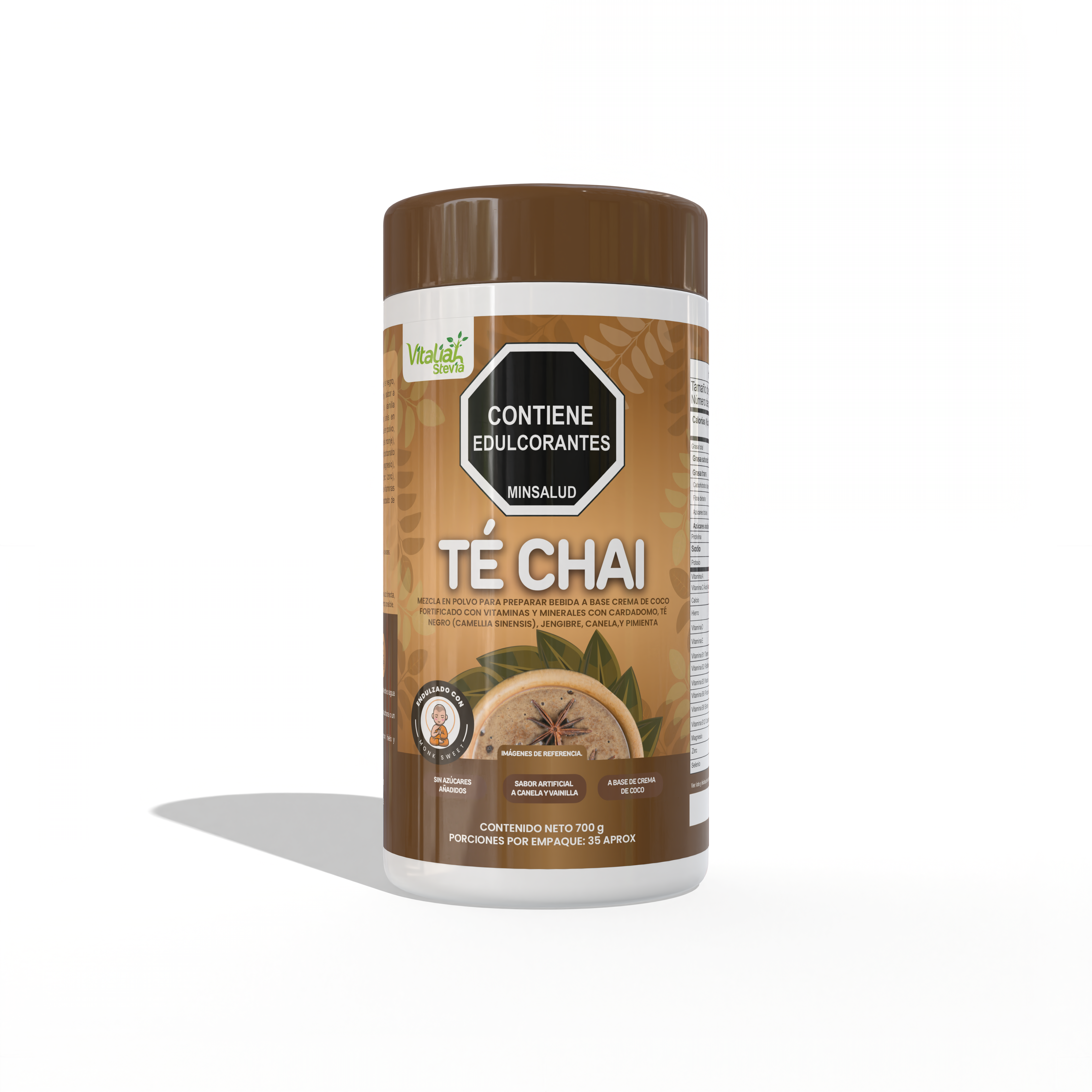Té Chai - 700 g - Vitaliah Stevia -Alimentos saludables