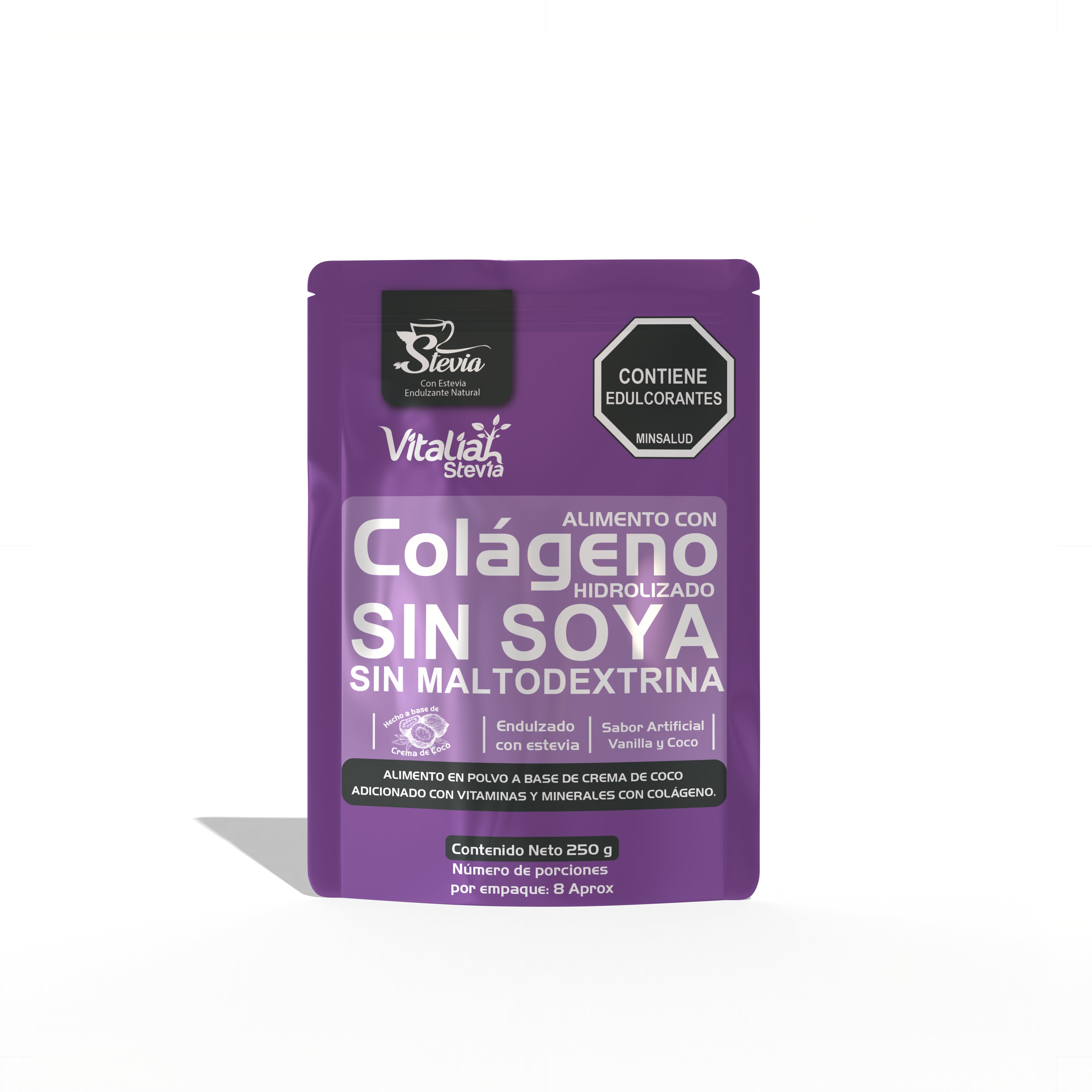 Batido Colágeno hidrolizado Vainilla Bolsa 250 g Vitaliah