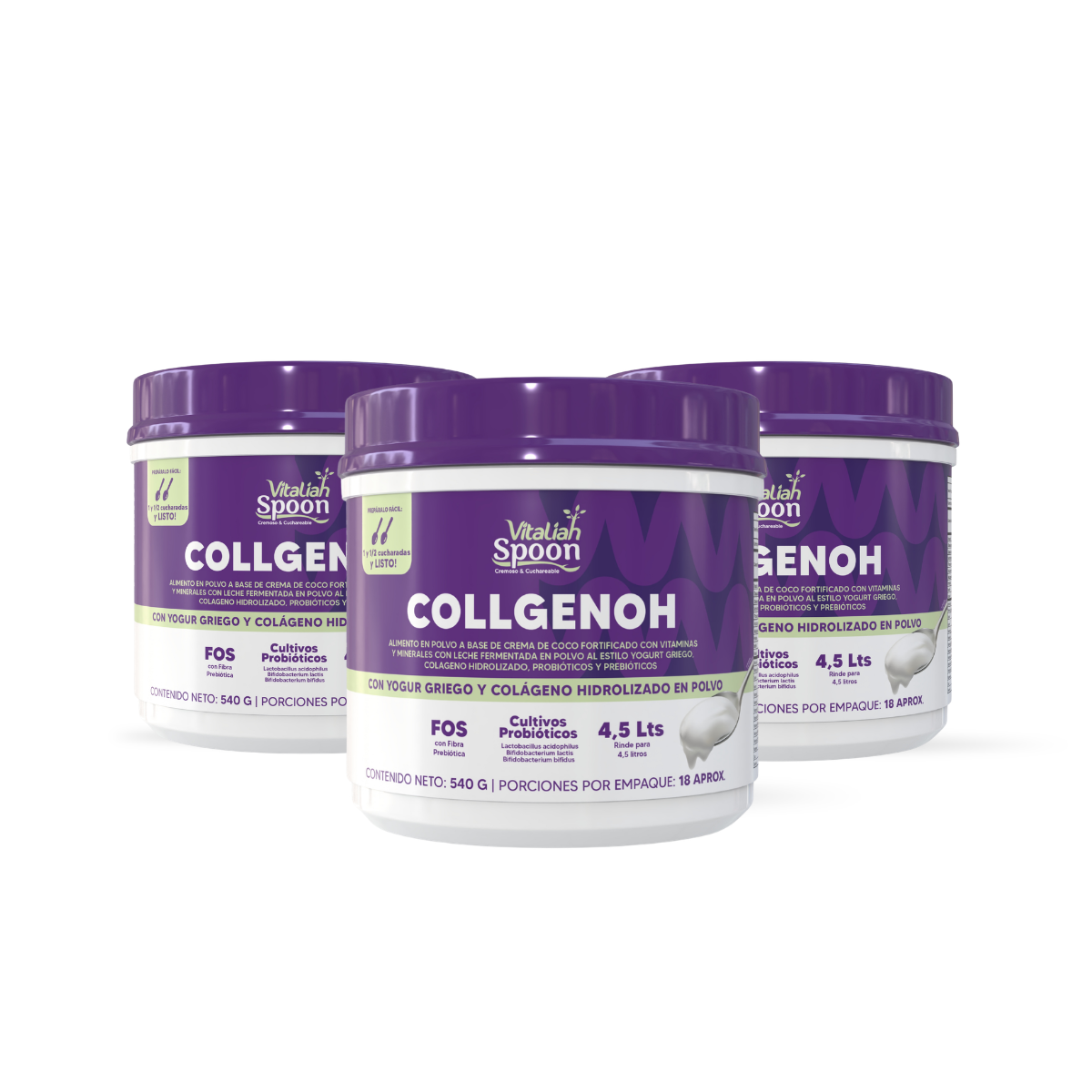 Colágeno con Yogurt Griego en Polvo - 540g