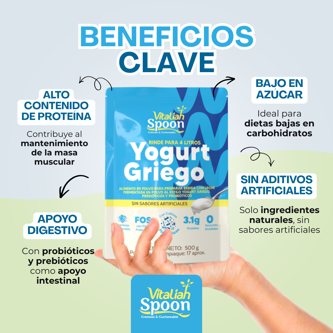 Yogurt Griego Vitaliah en Polvo - 500g