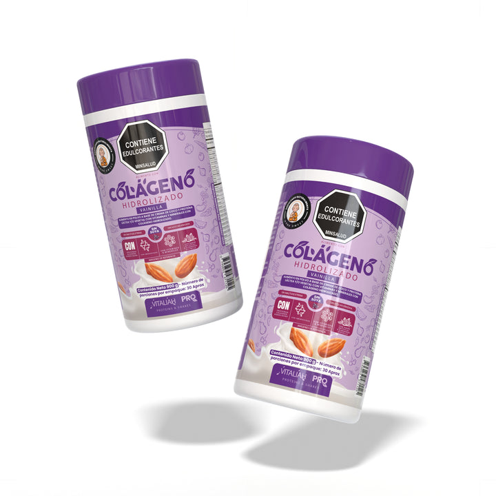 Vitaliah Pro - Colágeno Hidrolizado Vainilla con leche de Almendras - 900G - Vitaliah Stevia -Alimentos saludables