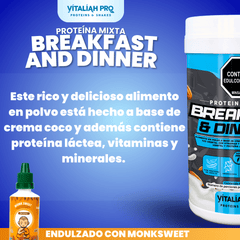 Batido - Vitaliah Pro - Proteína Mixta Breakfast and Dinner X900 g vitaliah colombia