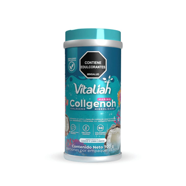 Batido Colágeno Hidrolizado Origen Marino - 700 g - Vitaliah Stevia -Alimentos saludables