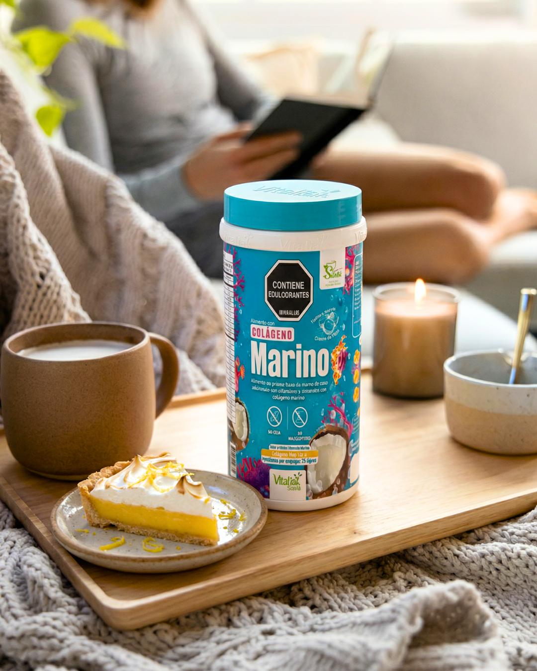 Preparación de colágeno hidrolizado sabor vainilla para el desayuno