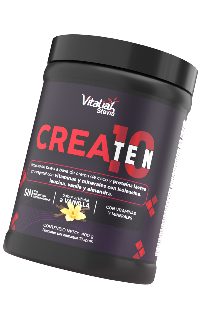 Batido Createn10 creatina vitaliah sabor vainilla