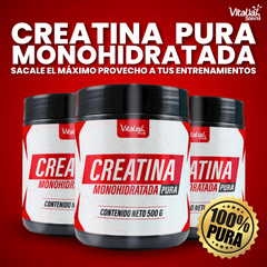 CREATINA MONOHIDRATADA PURA - 500 g vitaliah colombia