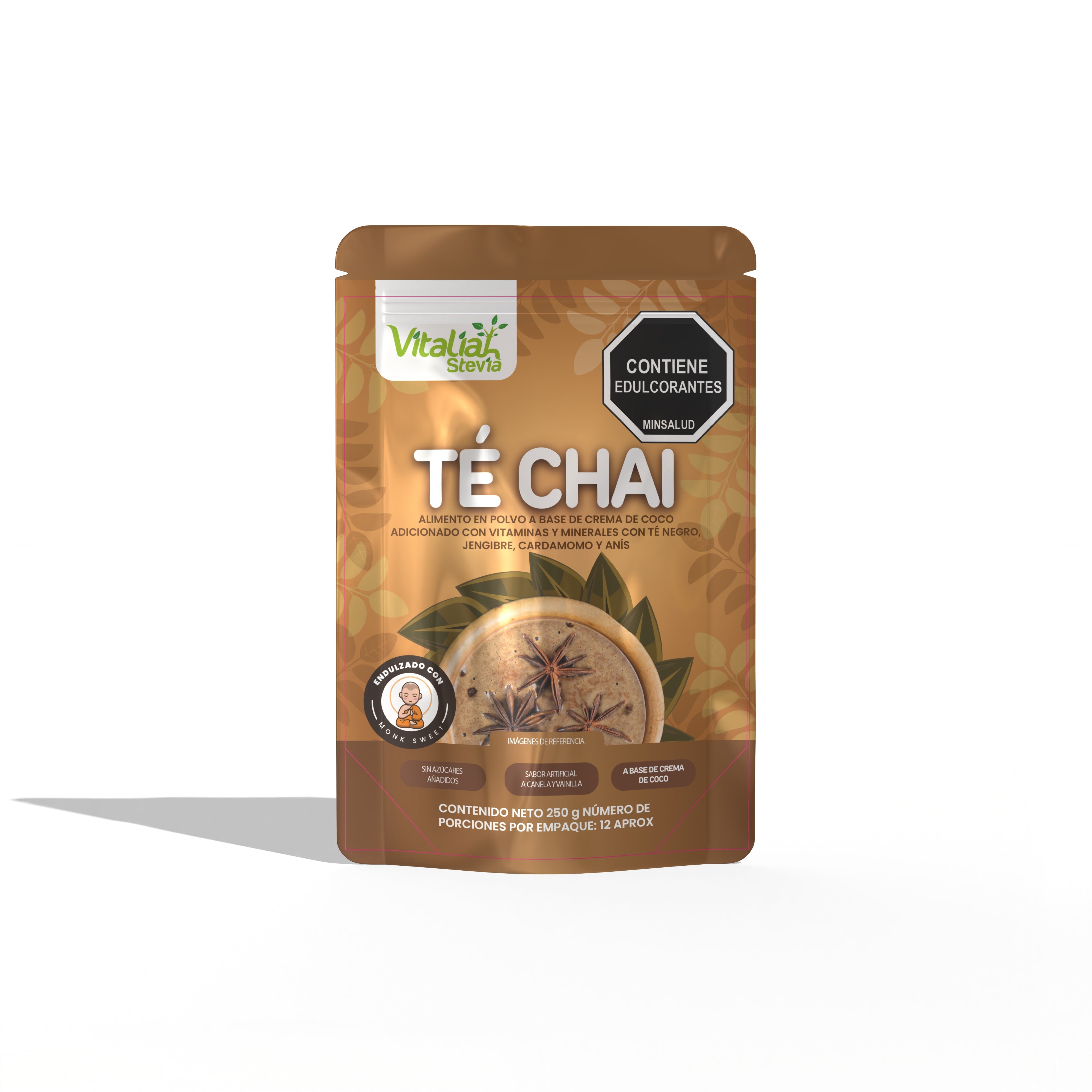 Té Chai Doypack - 250 g - Vitaliah Stevia -Alimentos saludables