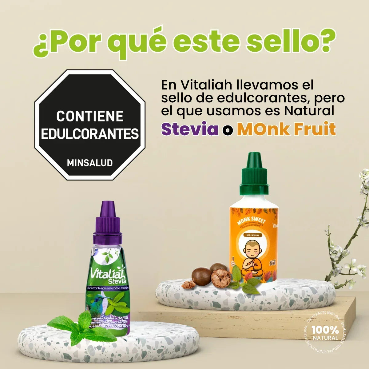COMBO X3 Batido con Maca + Chontaduro + Borojo - Vitaliah Stevia -Alimentos saludables