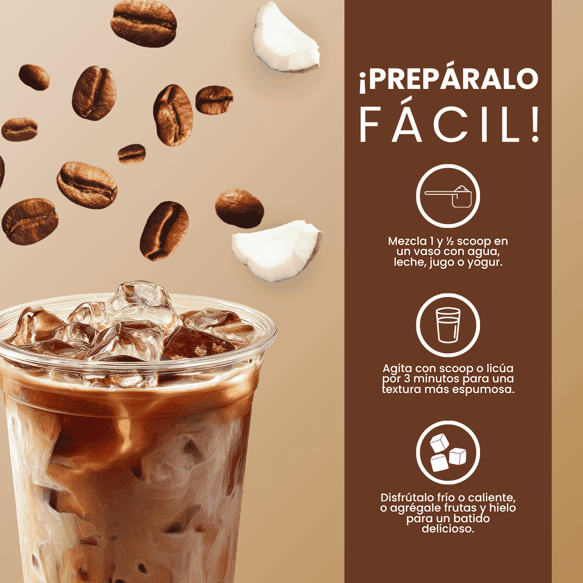 Batido Colágeno Hidrolizado con Café | Coffee+ - 700 g - Vitaliah Stevia -Alimentos saludables