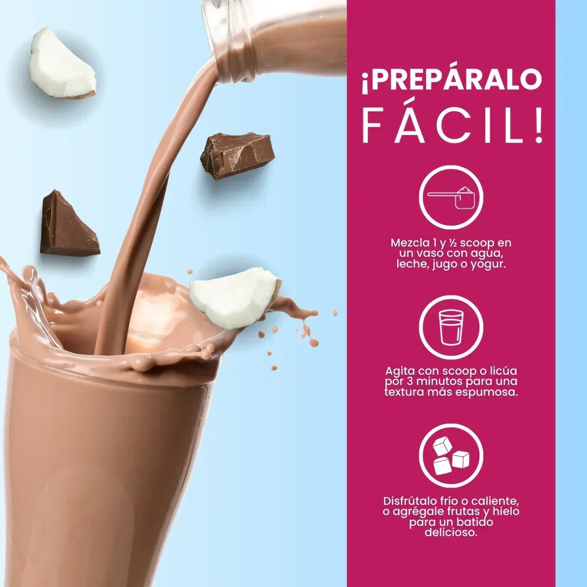 Batido Chocolageno Vitaliah - X700 g - Vitaliah Stevia -Alimentos saludables