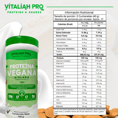 Proteína Vegana Aislada X 700 G vitaliah colombia