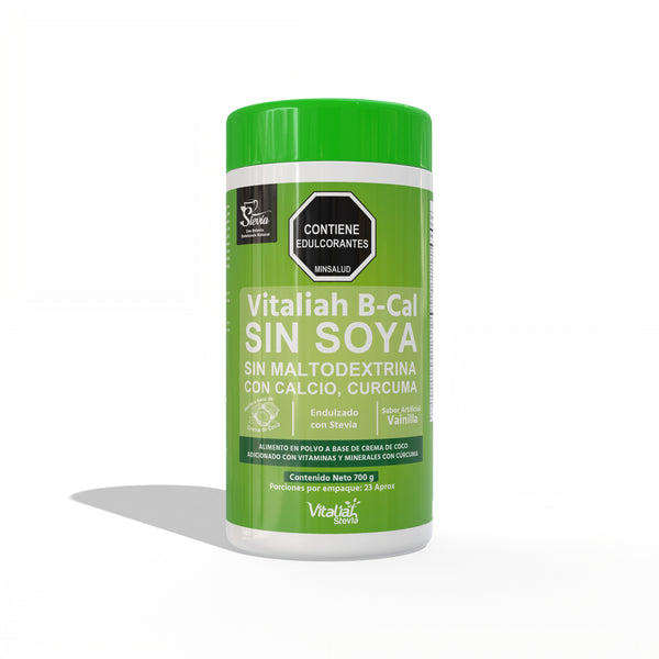 Batido B-CAL con Calcio y Cúrcuma - 700 g - Vitaliah Stevia -Alimentos saludables