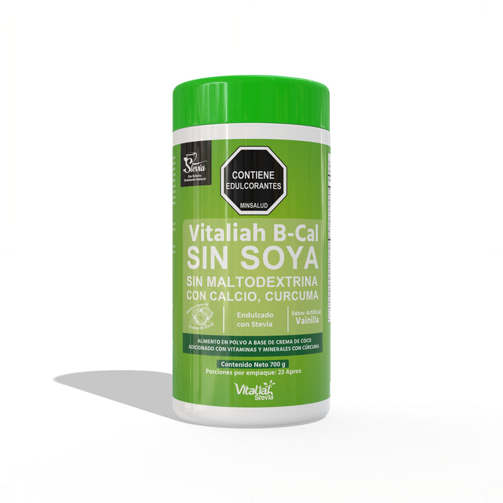 Batido B-CAL con Calcio y Cúrcuma - 700 g - Vitaliah Stevia -Alimentos saludables