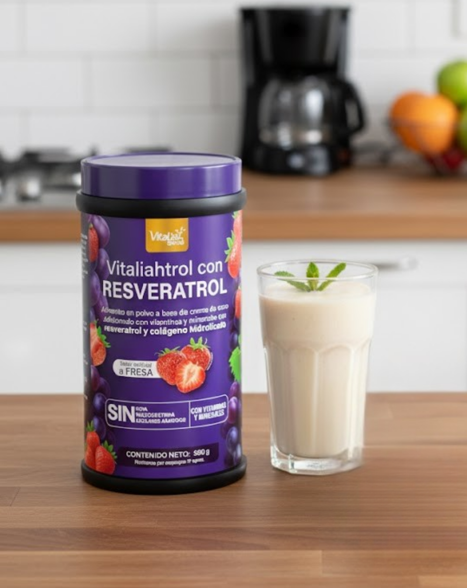 Preparación de colágeno hidrolizado sabor vainilla para el desayuno