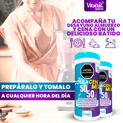 SALUD Y DEPORTES Batido - Colágeno50/50-Origen Marino y BovinoX700 vitaliah colombia