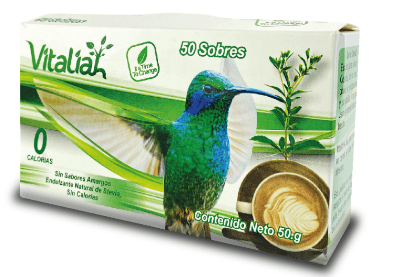 SALUD Y DEPORTES Caja de 50 Sobres Stevia vitaliah colombia