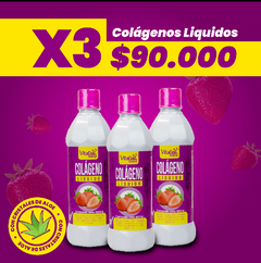 SALUD Y DEPORTES Colágeno líquido sabor a Fresa vitaliah colombia
