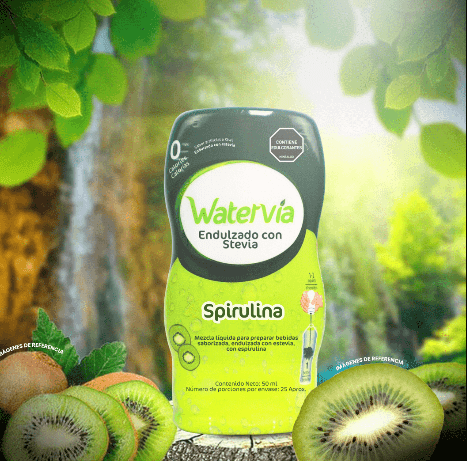 SALUD Y DEPORTES Gotas para el agua- sabor kiwi+Spirulina vitaliah colombia