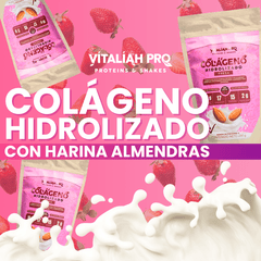 Vitaliah Pro Batido - Colágeno de fresa con leche de almendras tamaño 250G vitaliah colombia