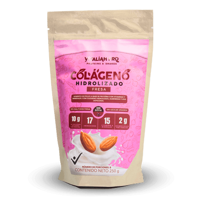 Vitaliah Pro Batido - Colágeno de fresa con leche de almendras tamaño 250G vitaliah colombia