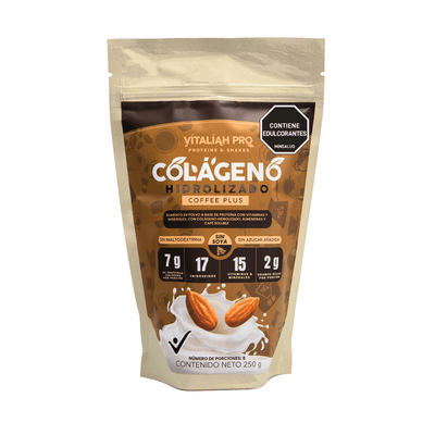 Vitaliah Pro Batido - Colágeno Hidrolizado Coffe plus -250G vitaliah colombia