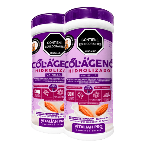 Image of Vitaliah Pro. - Colágeno hidrolizado sabor vainilla con leche de almendras 900G vitaliah colombia