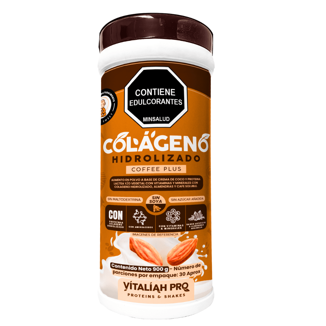 Vitaliah Pro - Colágeno sabor café, con leche de Almendras 900g vitaliah colombia