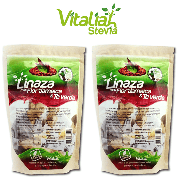 BELLEZA Y CUIDADO PERSONAL Linaza más Flor de Jamaica & Té Verde vitaliah colombia