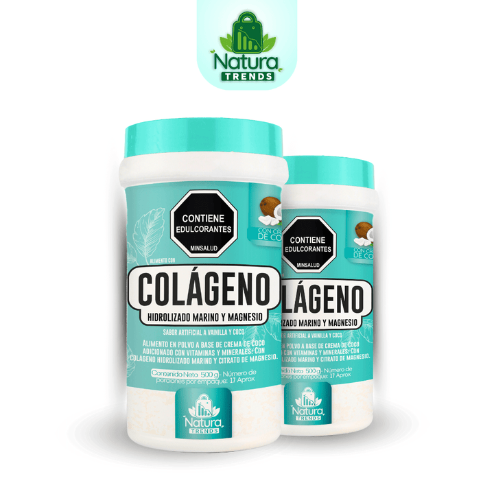 X2 Natura trends - Colágeno Hidrolizado marino con Magnesio - 500 g vitaliah colombia