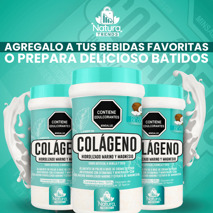 Natura trends - Colágeno Hidrolizado marino con Magnesio - 500 g vitaliah colombia