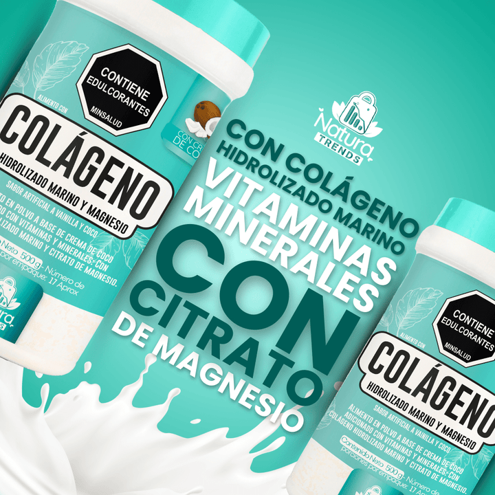 Natura trends - Colágeno Hidrolizado marino con Magnesio - 500 g vitaliah colombia